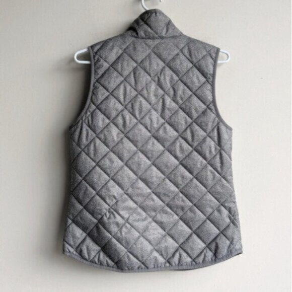 Gray quilted puffer vest - Picture 2 of 5